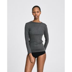 Linda L/S Viscose Stretchable Top 2x2 Rib