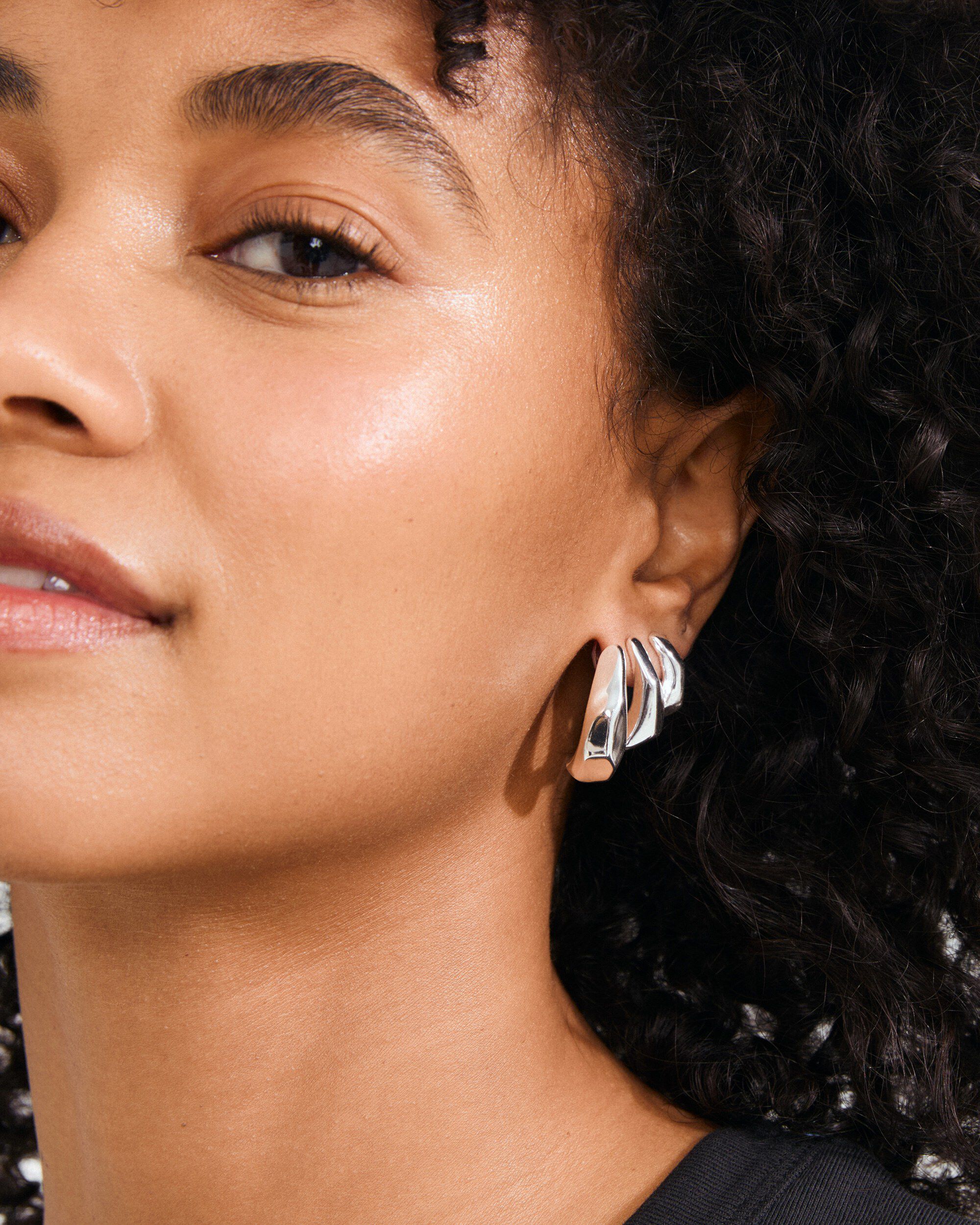 PRESENCE earrings silver-plated