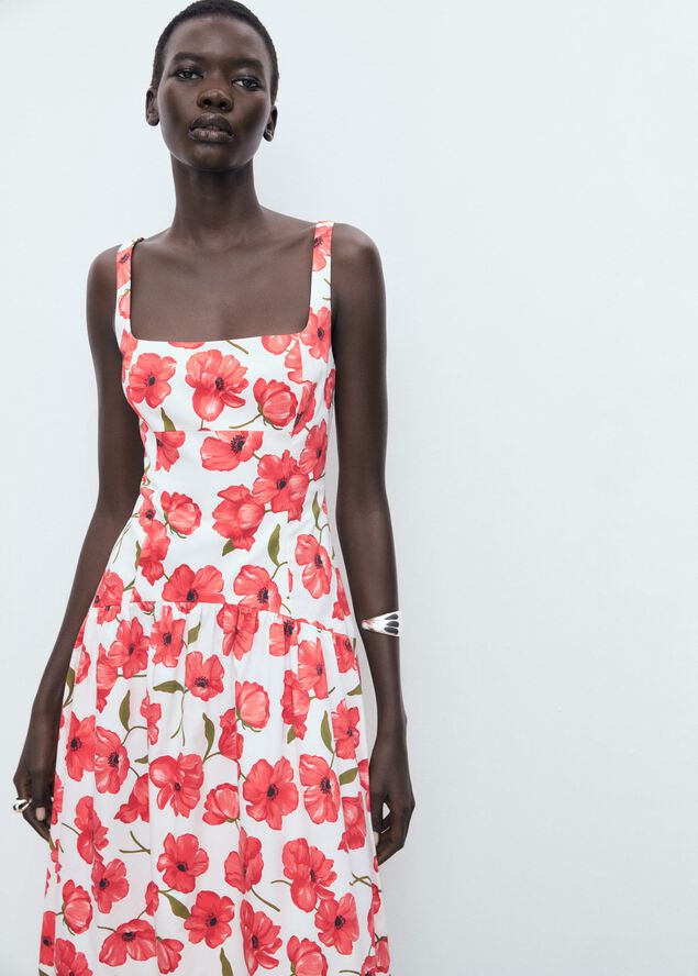 Flared cotton dress