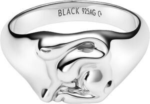 Rabbit Mini Signet Ring Silver