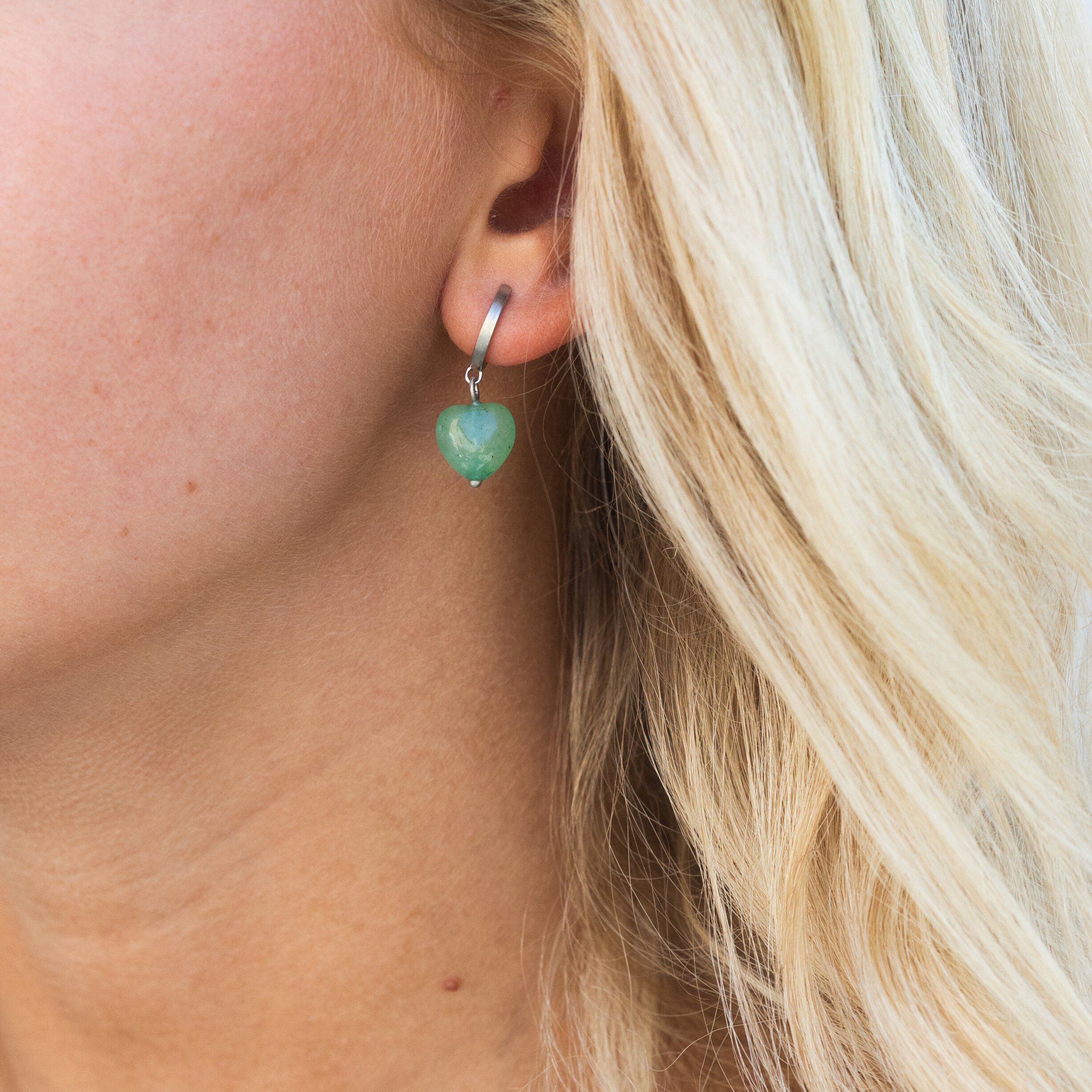 Soft Heart Hoop Green