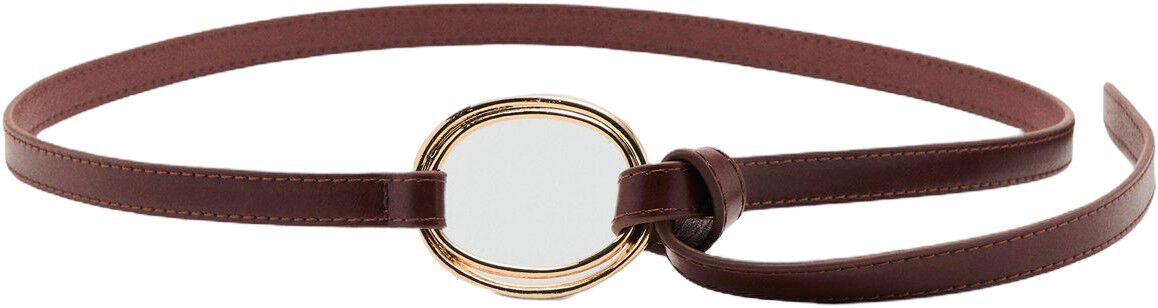 Thin belt with maxi-buckle