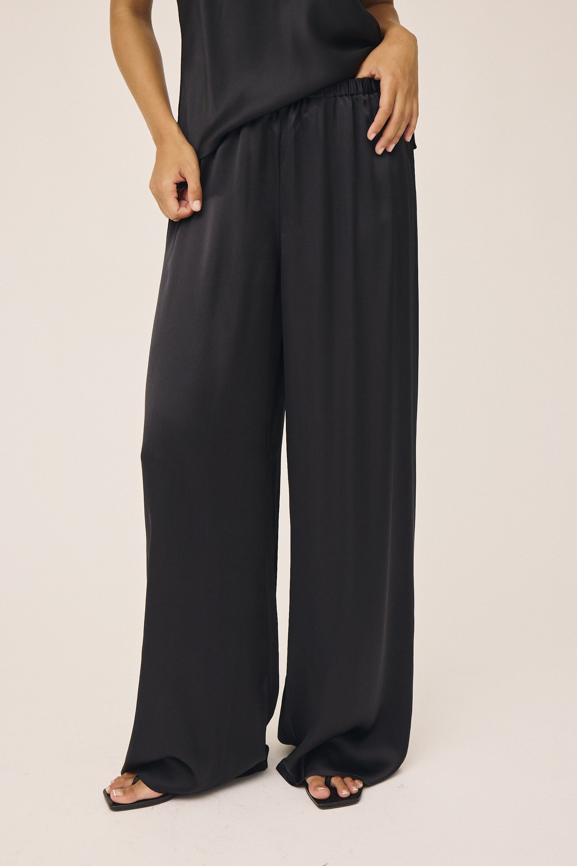 Moon 10 G - Wide Pyjamas Trousers, 100% Silk