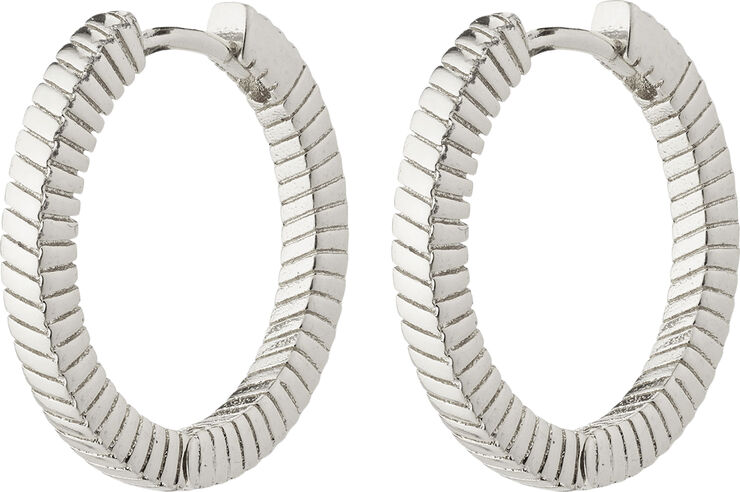 DOMINIQUE recycled hoop earrings silver-plated