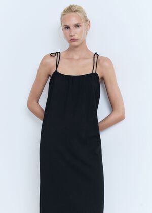 Bow cotton dress