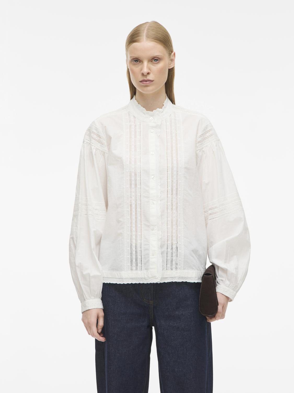 ROUCAROLINA LS CHINA COLLAR SHIRT