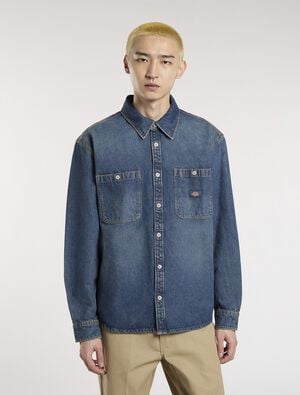 MECHANIC DENIM SHIRT LS KHAKI TINTE