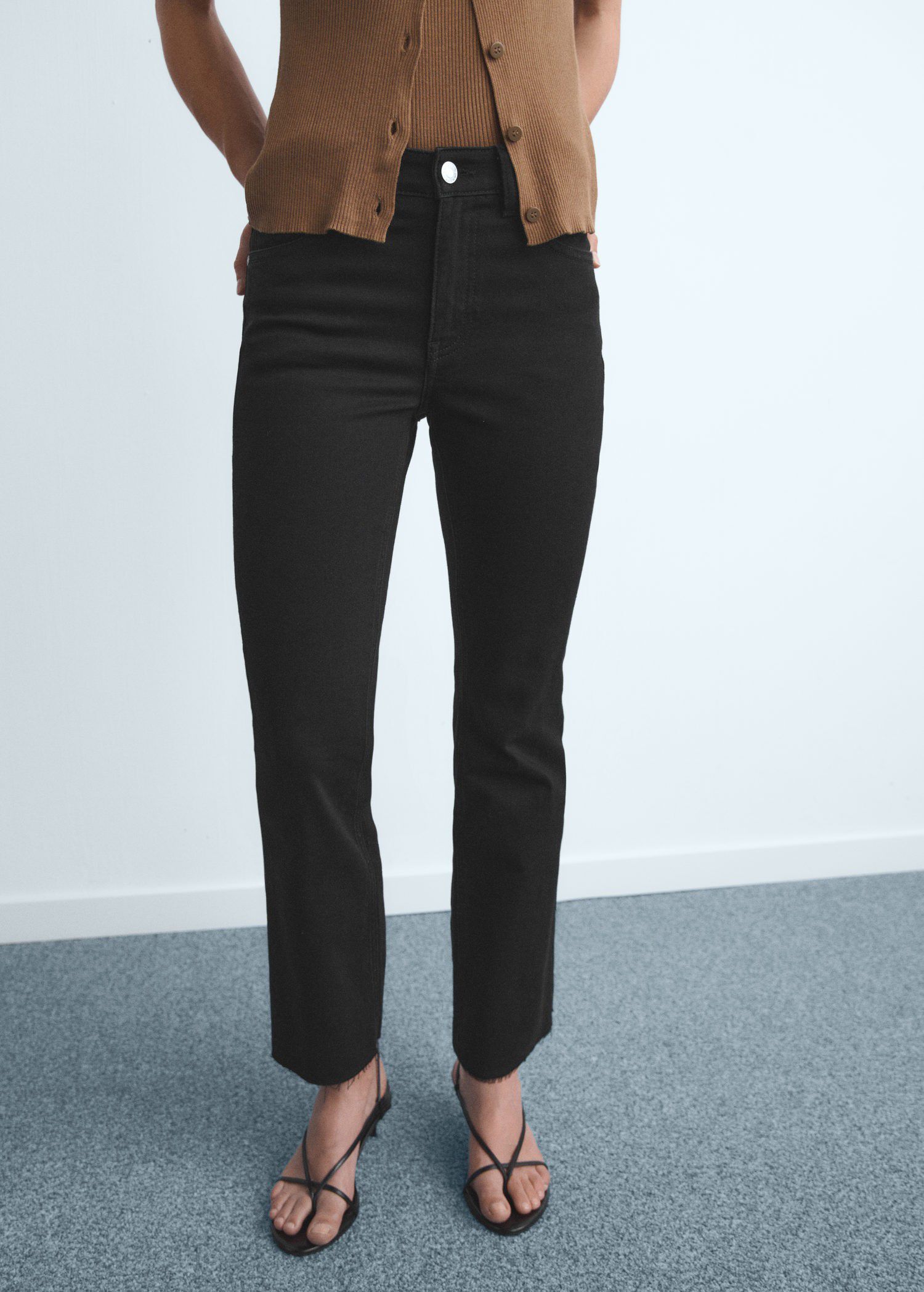 Sienna flared cropped jeans