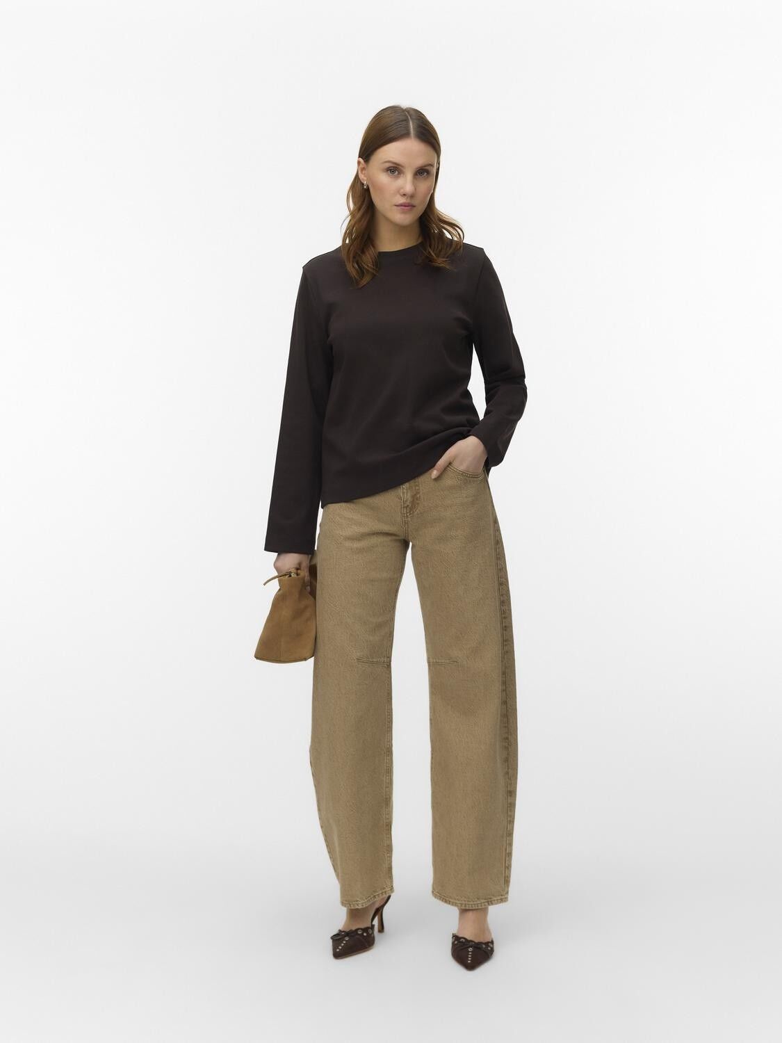 Awnaima Ls O-Neck Boxy T-Shirt Noos