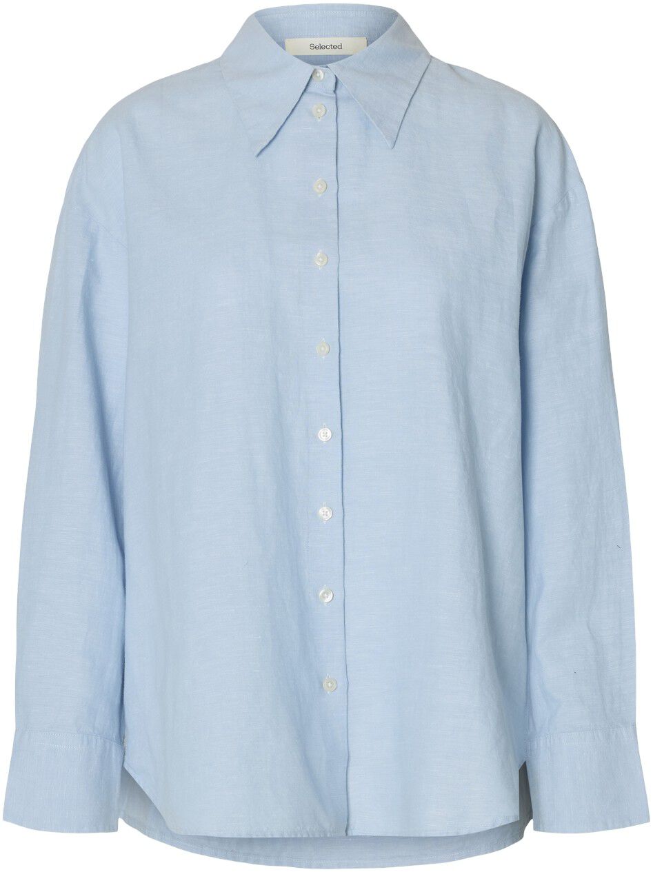 SLFCLEO OVERSIZE LINEN BLEND SHIRT