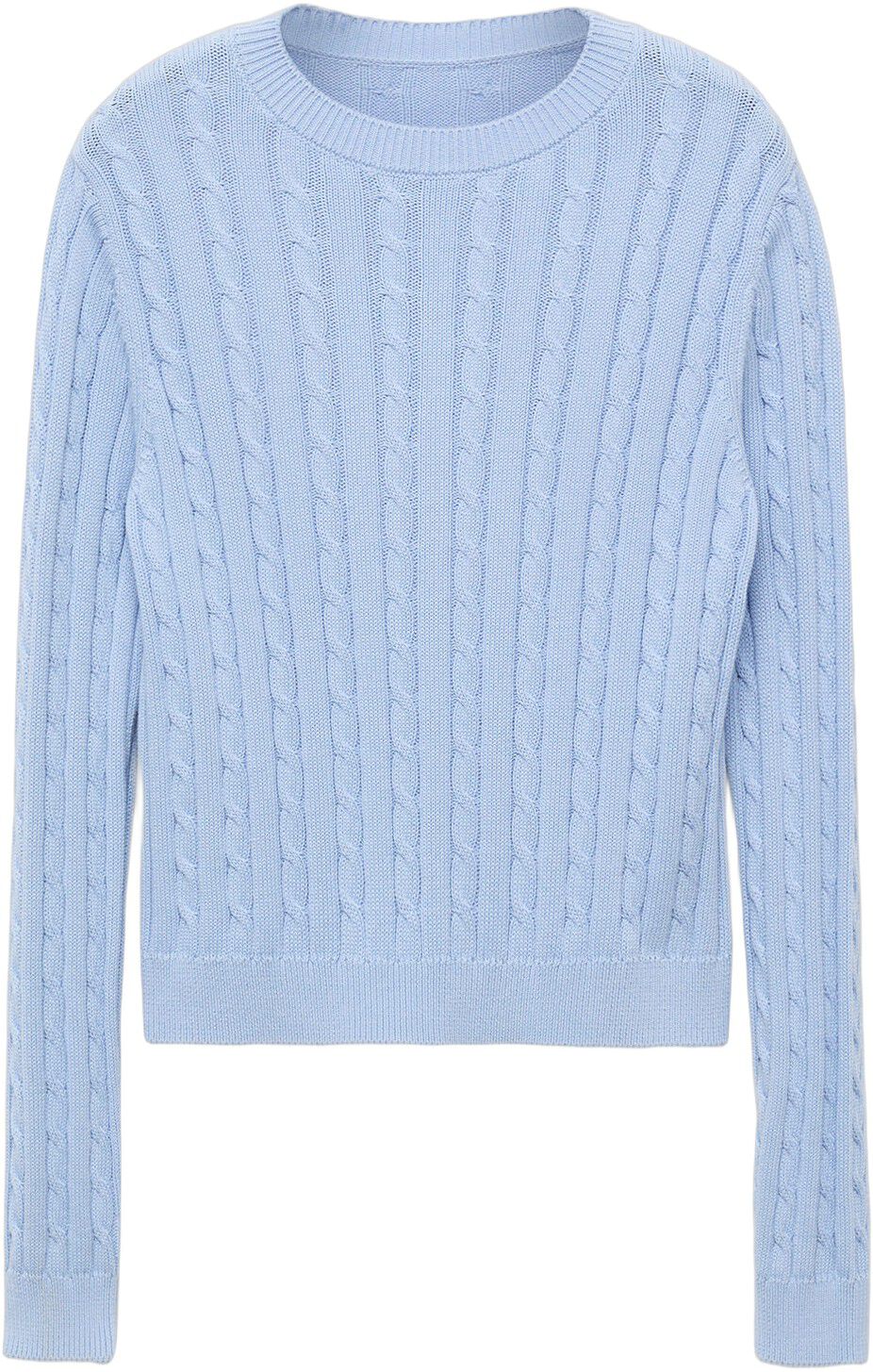 Braided knitted sweater