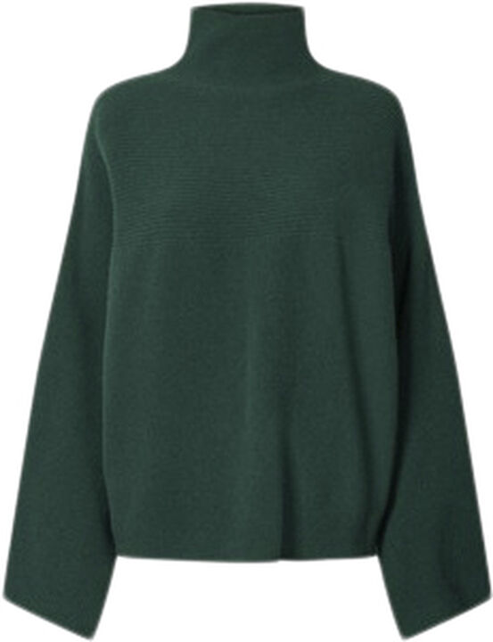 Eco merino ribbed wide sleeve