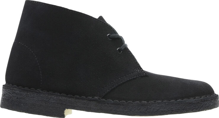 Desert Boot. Black Sde, D, 4