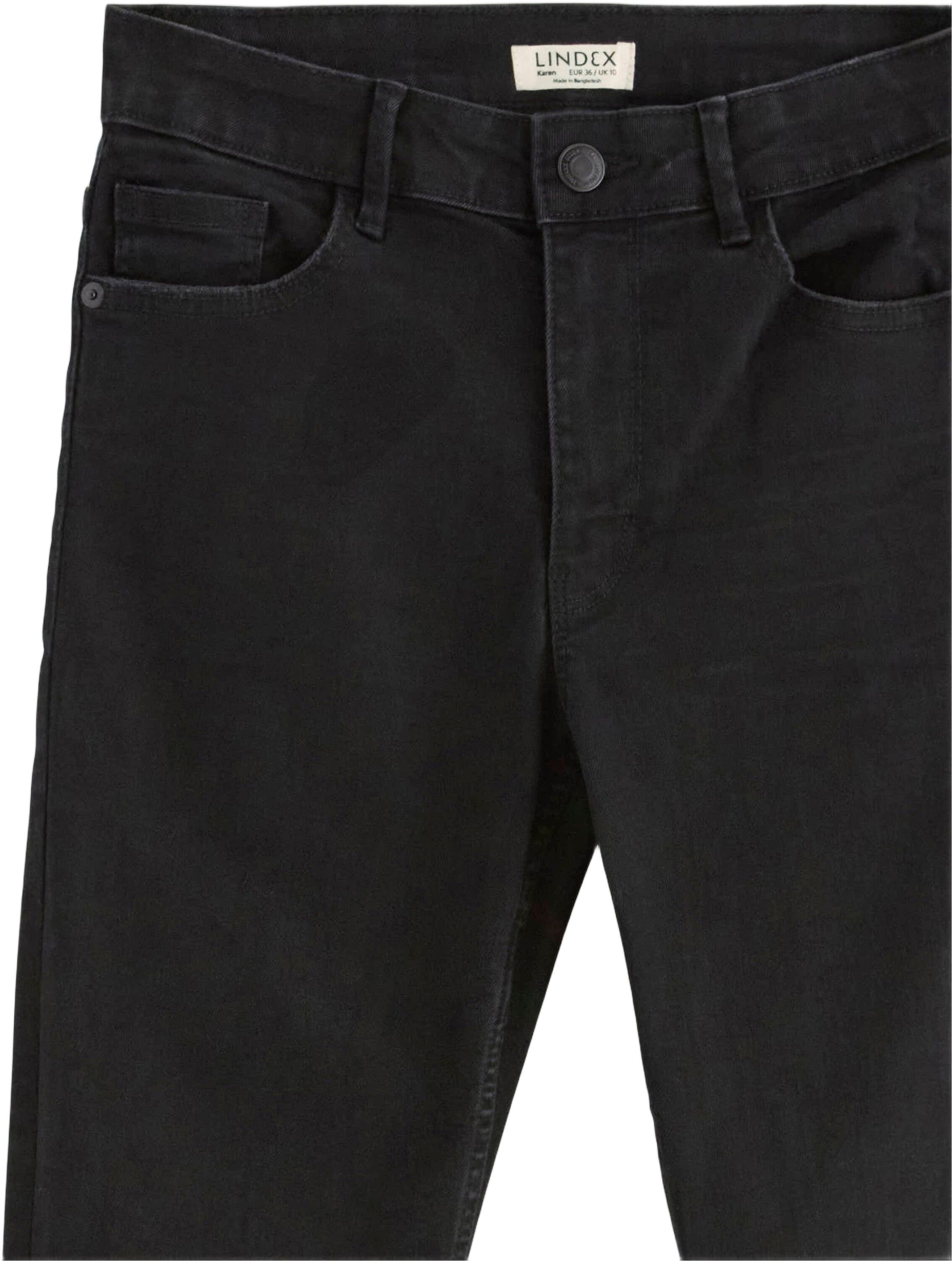 Midtaljede jeans i bomuldsdenim med