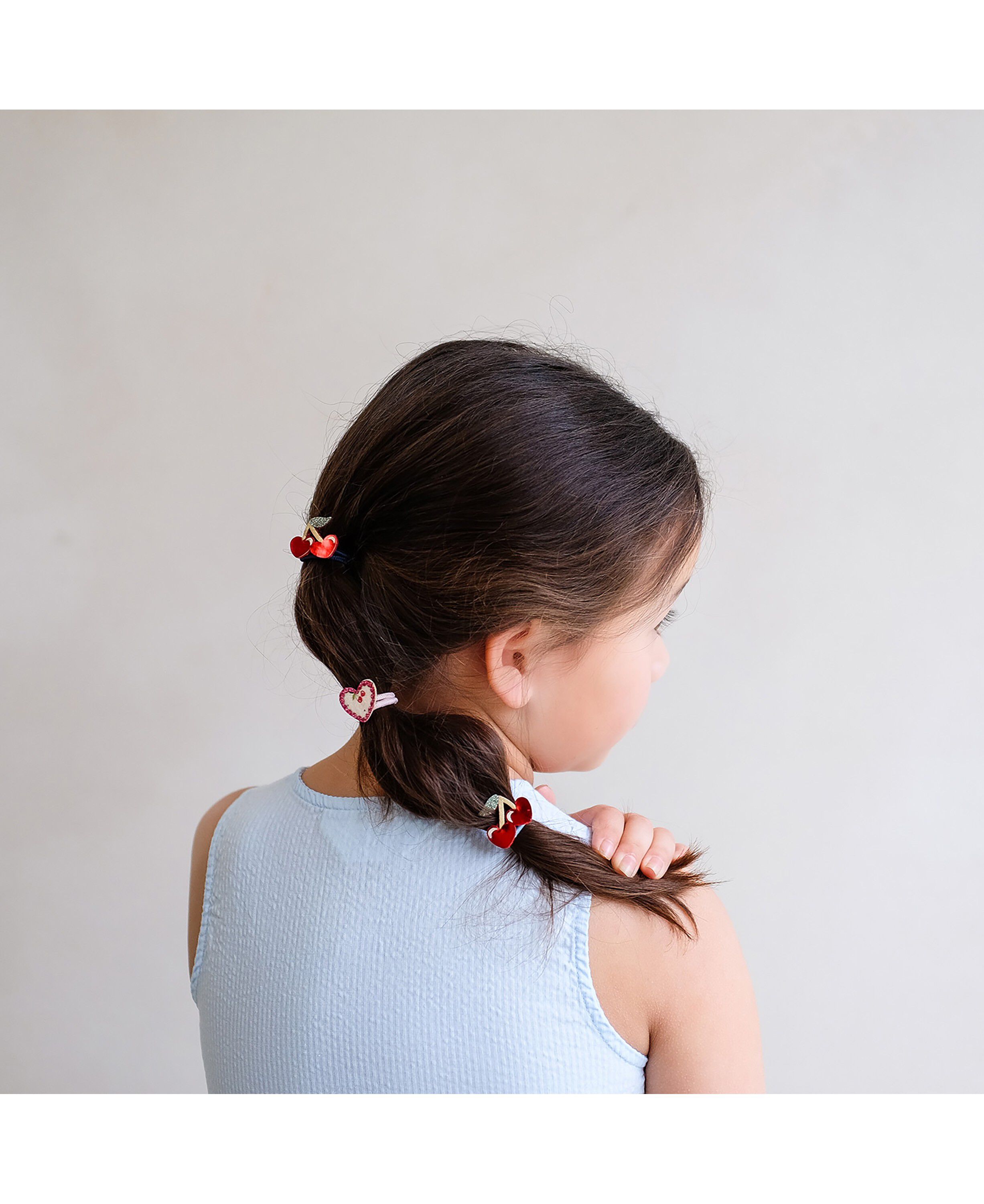 Mimi & Lula - 6 h&aring;relastikker - Mini Red Cherries Mon Cheri