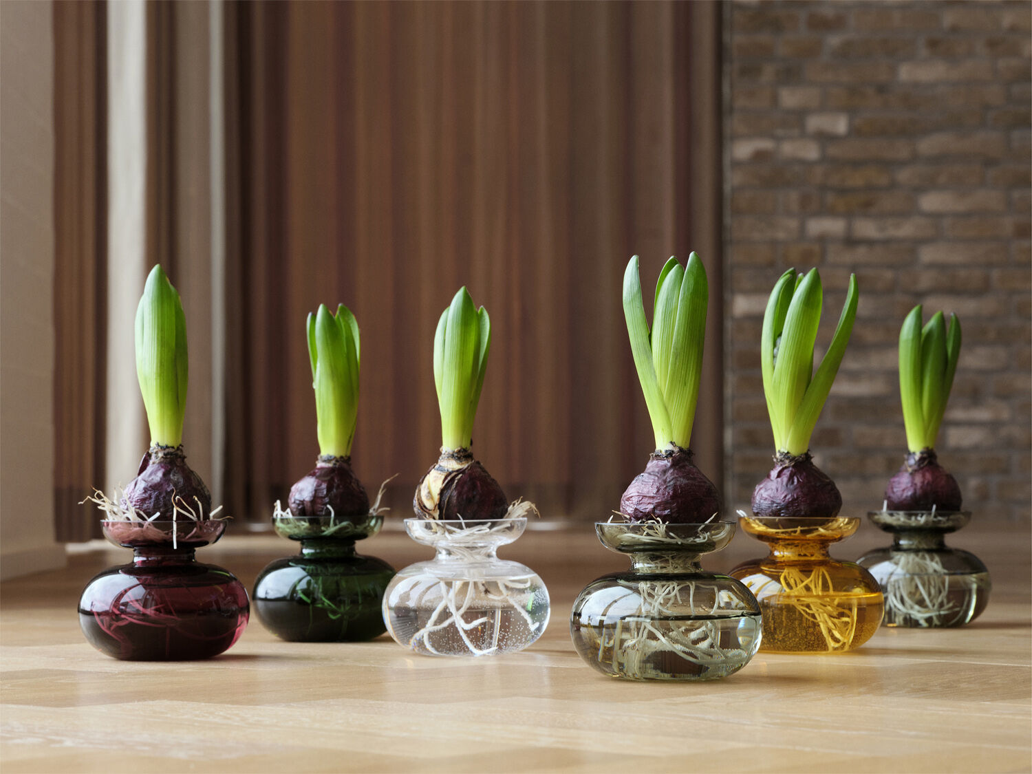 Vase Inu 11x9 cm Amber