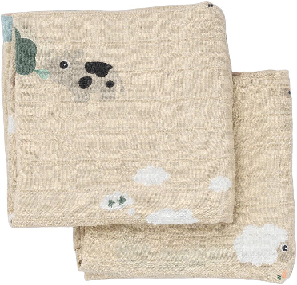 Stofble 2 stk. Tiny farm Sand