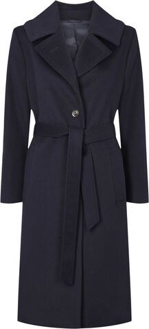 Cashmere Coat W - Clareta Belt Midi
