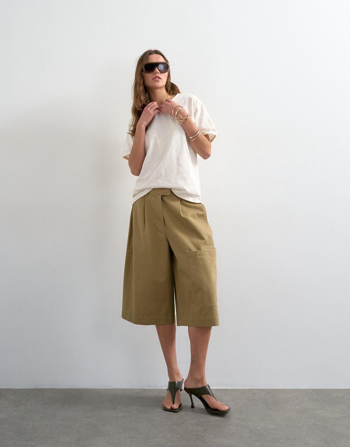 TSFEMKE LONGLINE CARGO SHORTS
