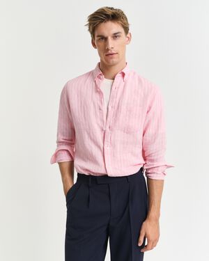 REG LINEN STRIPE SHIRT