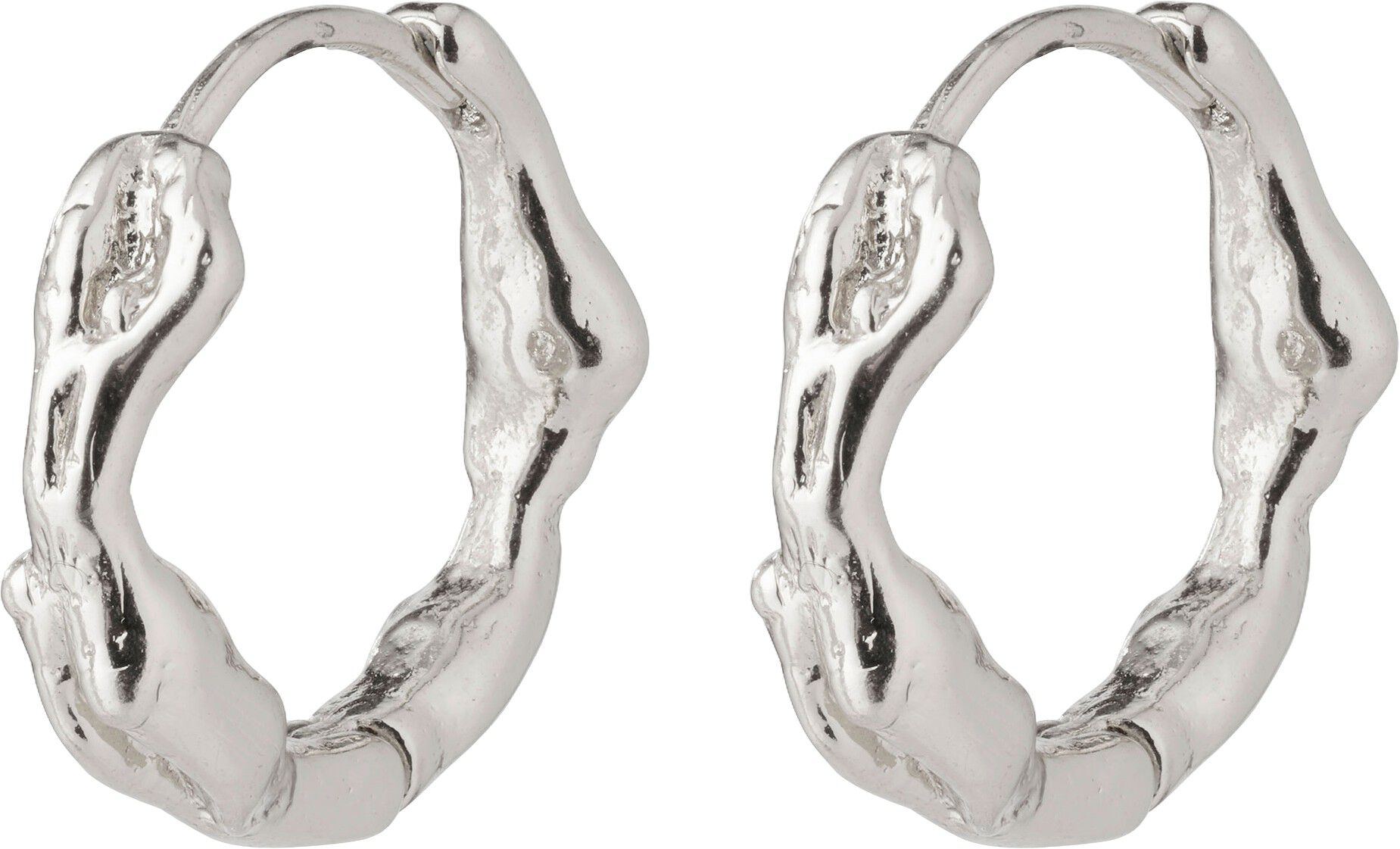 ZION small huggie hoop earrings silver-plated