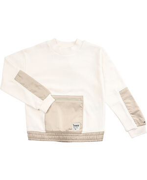 NYLON TERRY MIX SWEATSHIRT