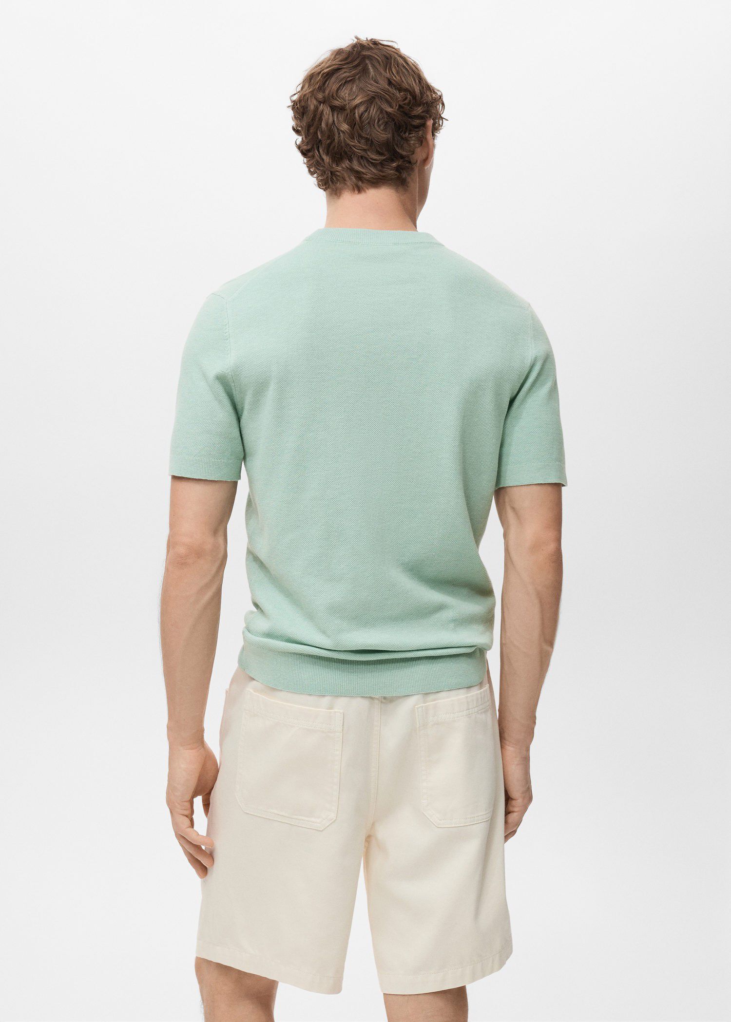 Cotton fine-knit t-shirt