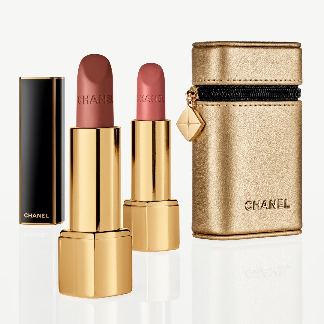 LIMITED EDITION - S&AElig;T MED TO MATTE L&AElig;BEFARVER MED GL&Oslash;D