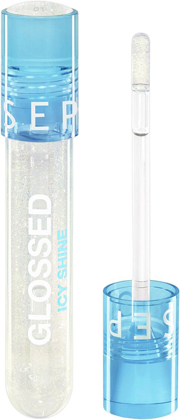 GLOSSED ICY SHINE - Skinnende lipgloss med v&aring;dt look