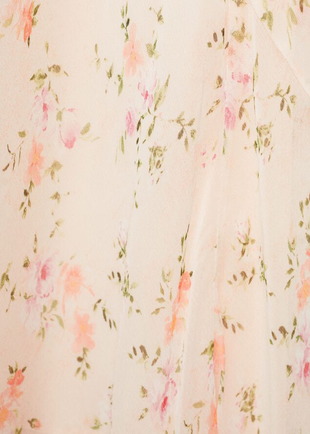 Draped floral dress