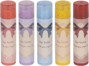 LIP BALM GLITTER 5 PCS