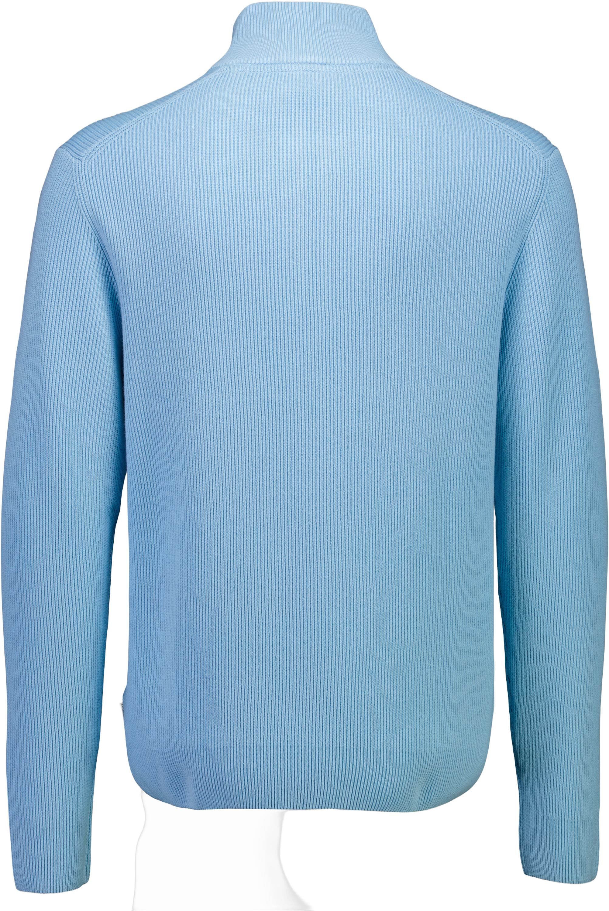 Half zip rib knit