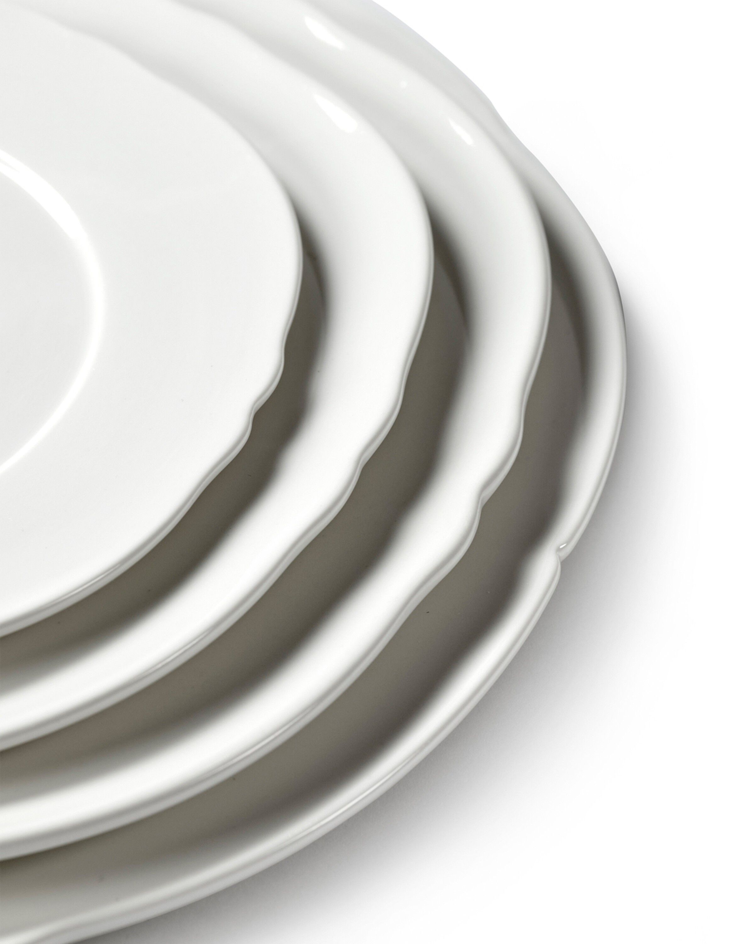 BREAKFAST PLATE WHITE SILHOUETTE