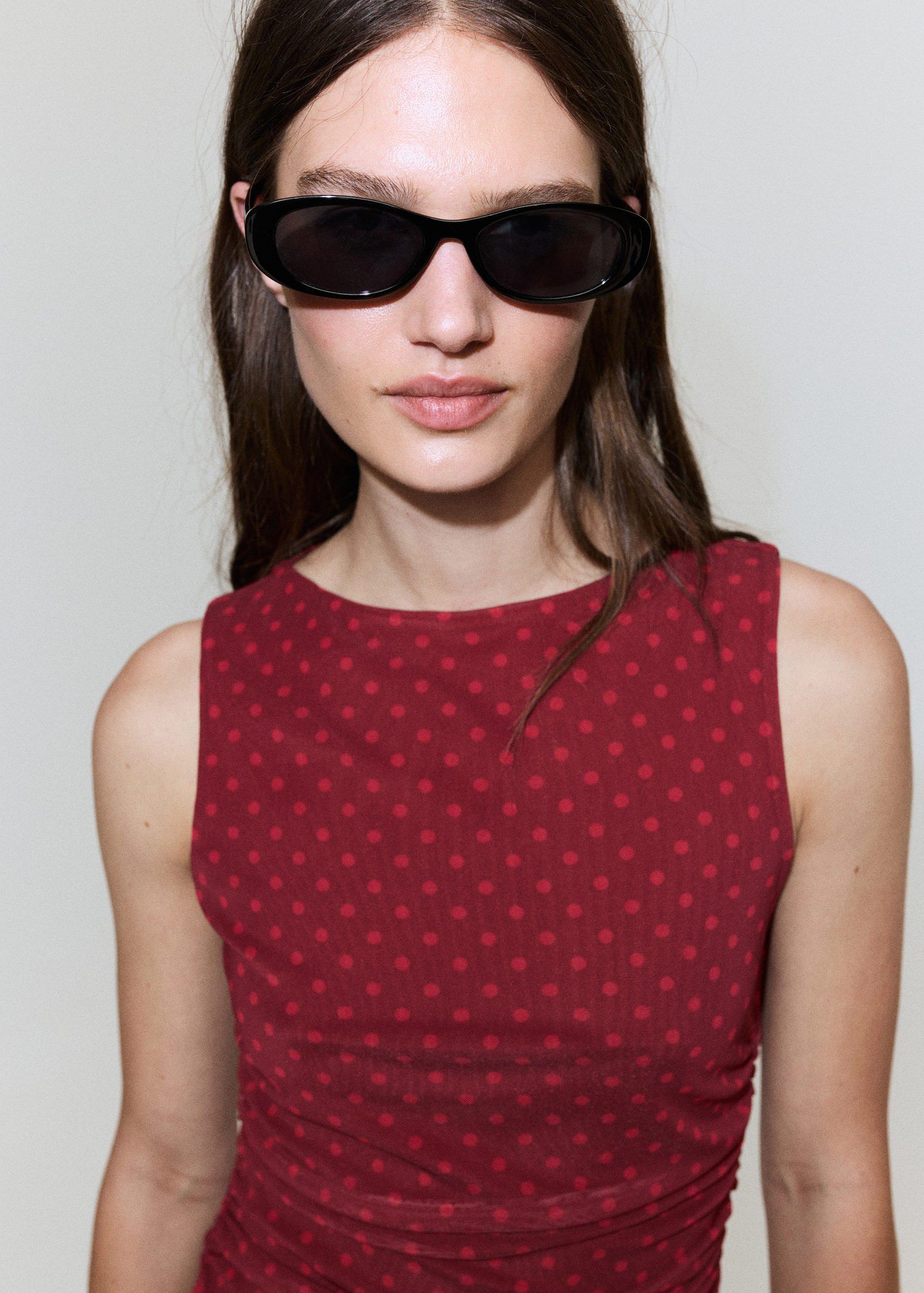 Polka dot tulle dress