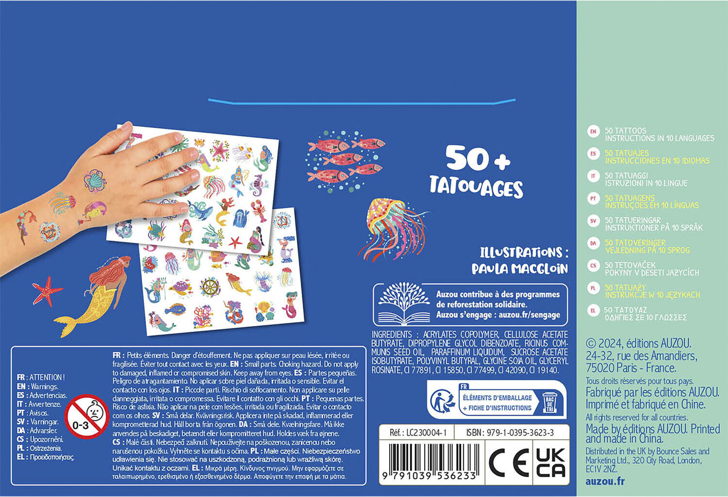 Auzou - Tatoveringer - Havfruer