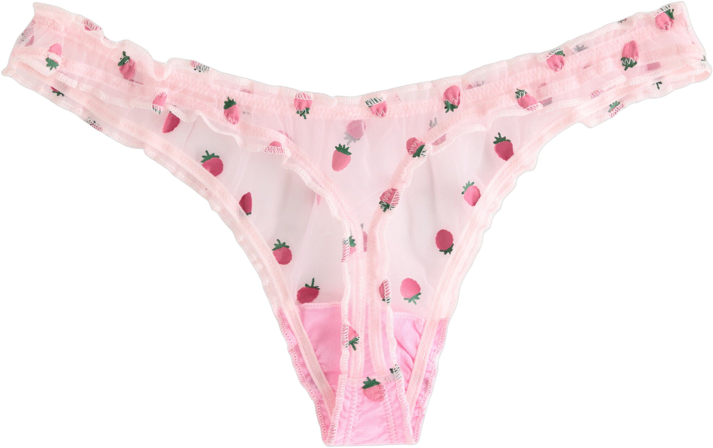Brief thong low scrunchie aop