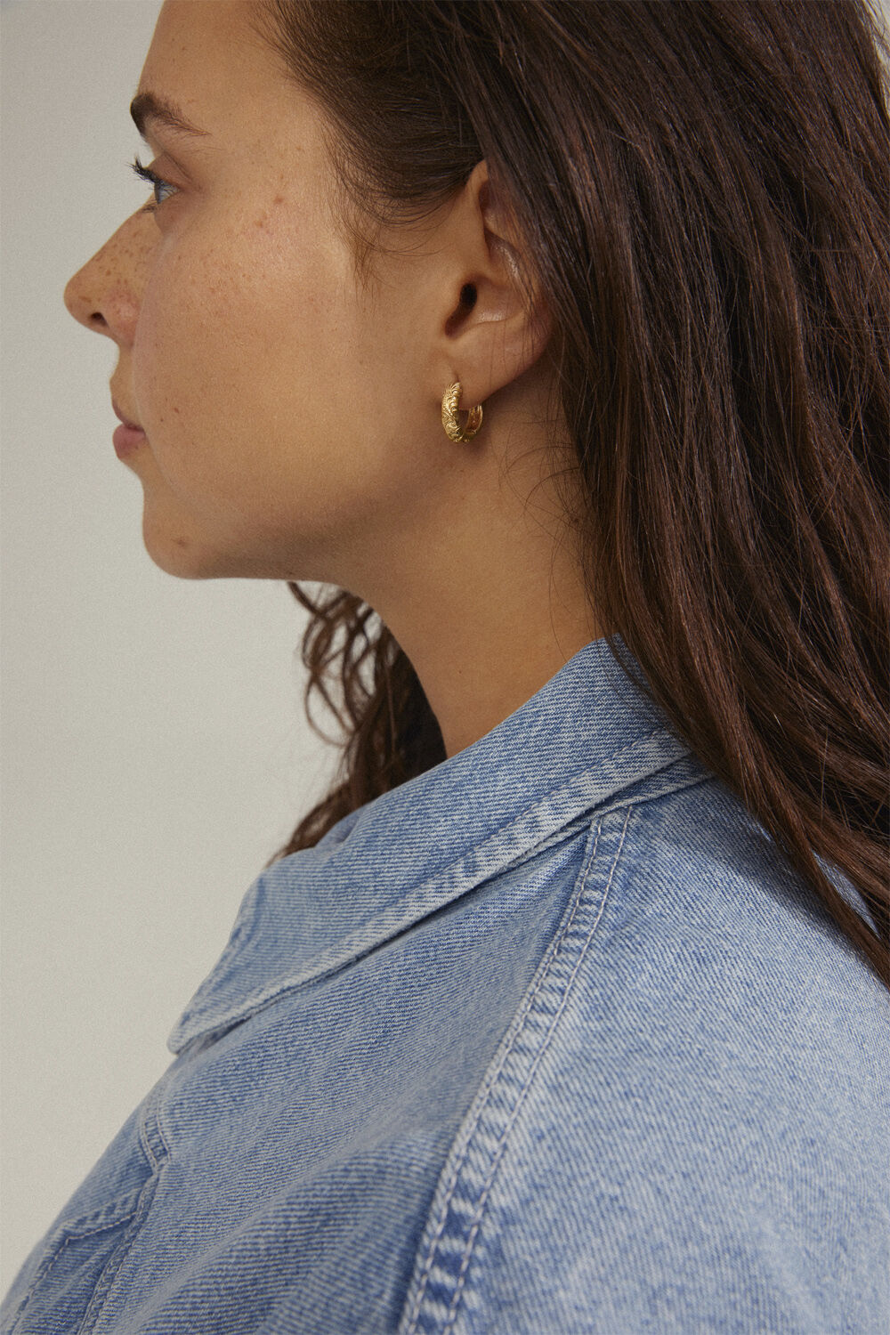 ELFRIDA recycled hoop earrings gold-plated