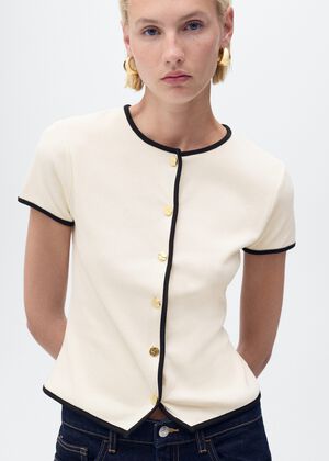Cotton t-shirt with contrasting tri