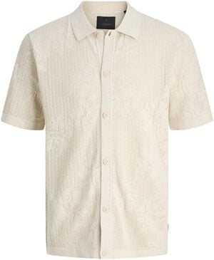 JPRBLAOWEN KNIT BUTTON THROUGH POLO