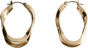 Twisted hoop earrings