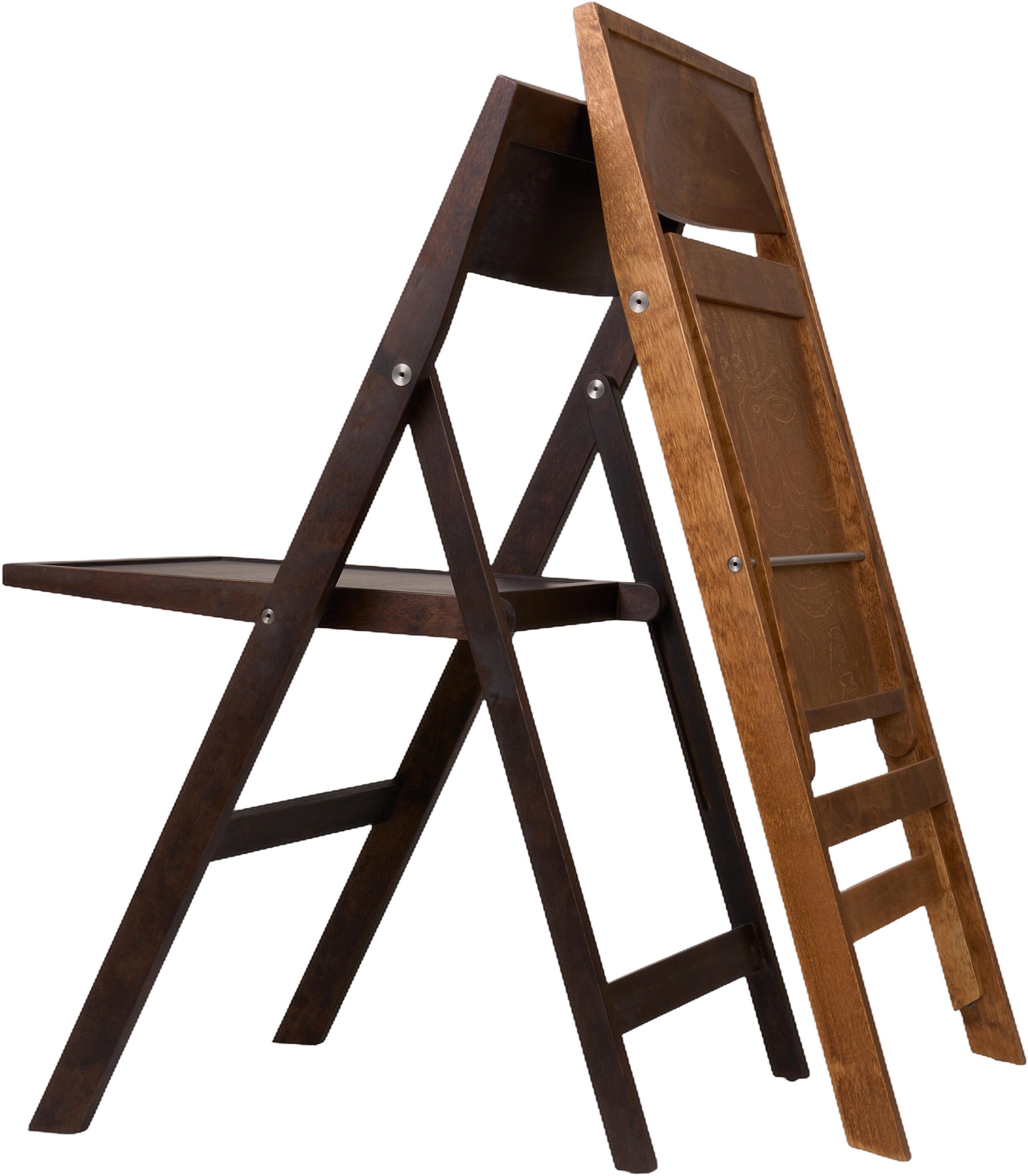 Folding Flat Chair | Dark Brown Birch
