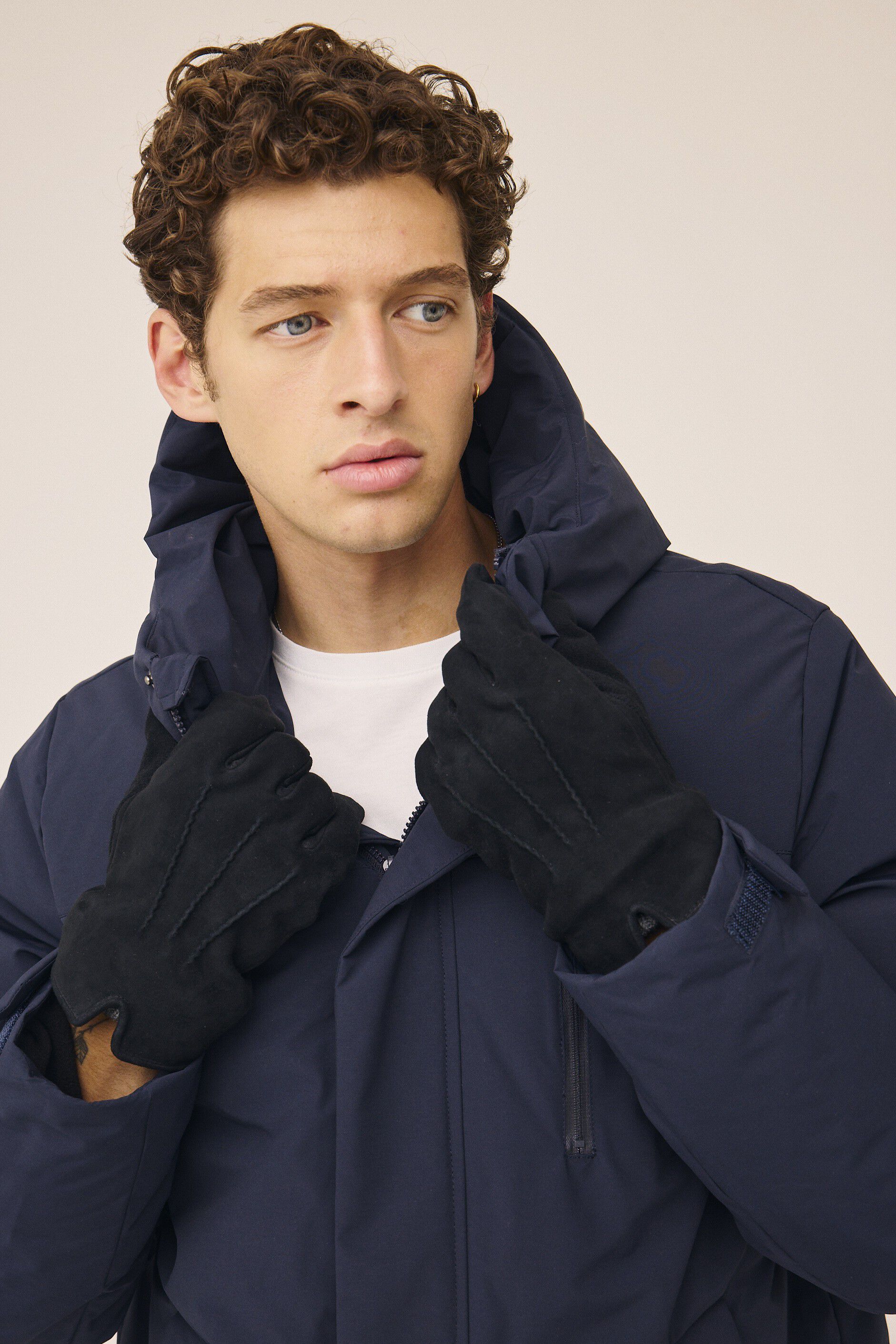 Matheo 2 LWG Sheep suede & wool mix gloves