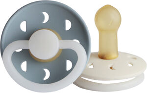 FRIGG Moon Phase runde natsutter i latex 2-pak str. 2 - Stone Blue Nig