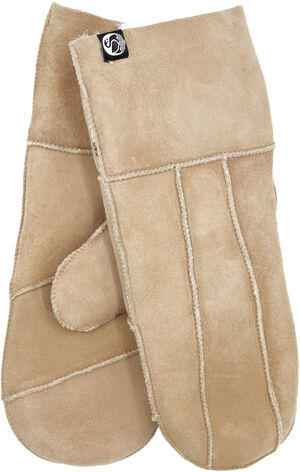 No Waste Sheepskin Gloves Light Camel