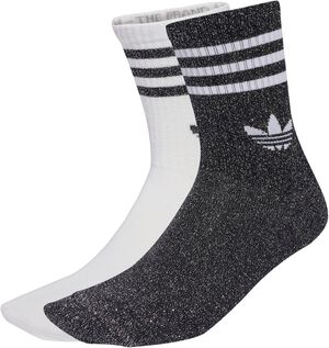 3-Stripes Glitter Crew Str&oslash;mper 2 Pak
