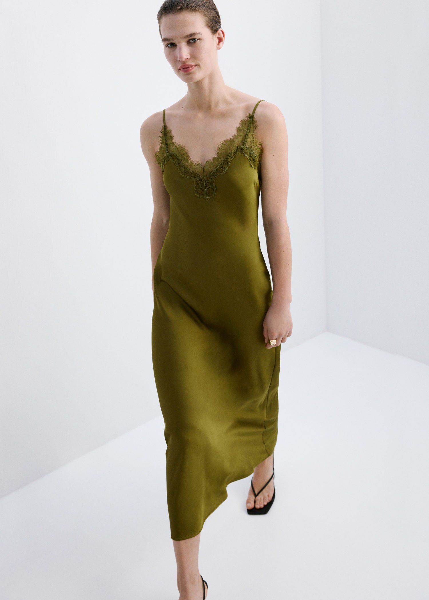 Satin camisole dress