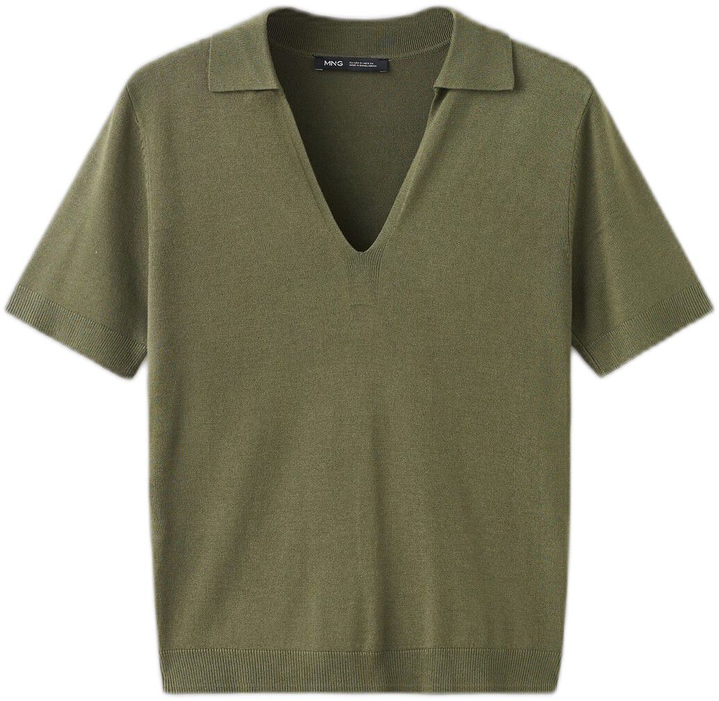 Fine-knit polo shirt