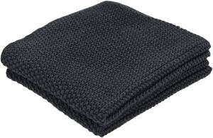 Karklude Knit 26 x 26 cm 2 stk. Grafit 100 % økologisk bomul