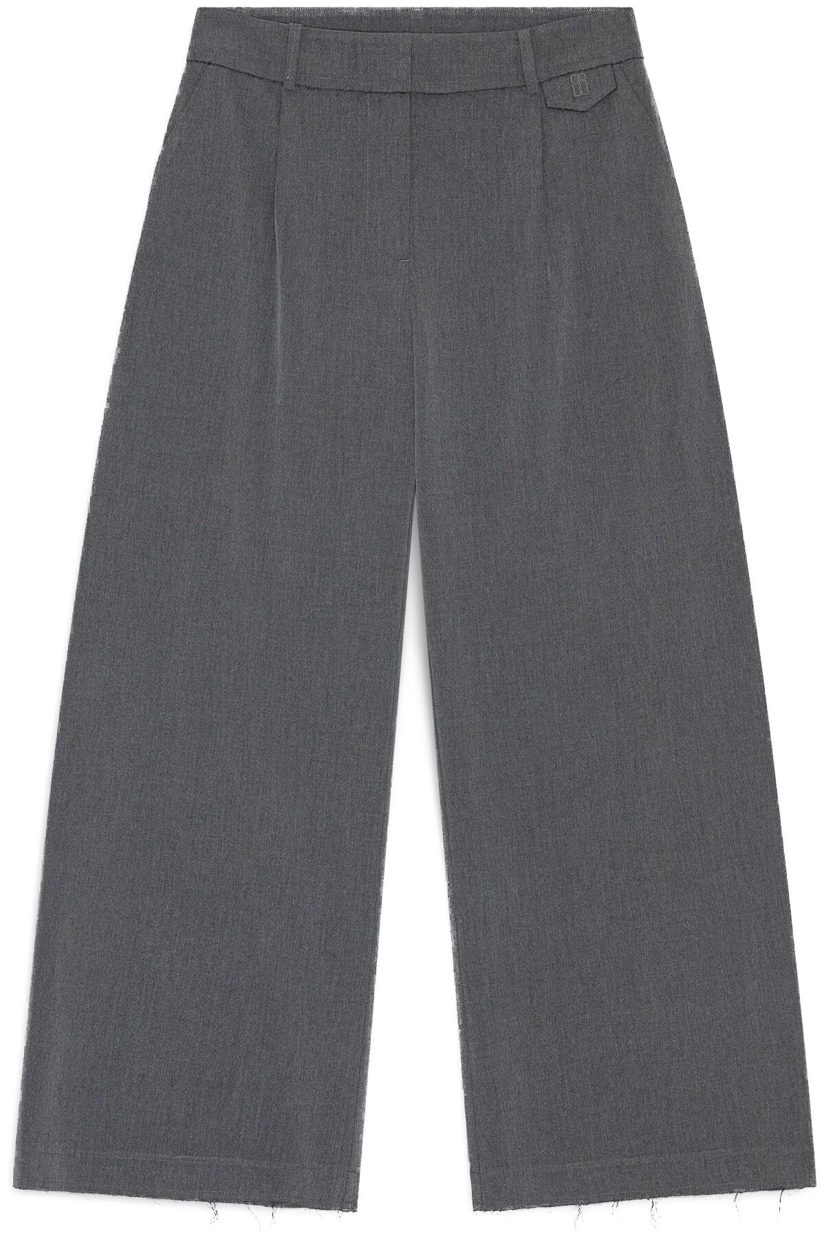 Raw Hem Suit Pants
