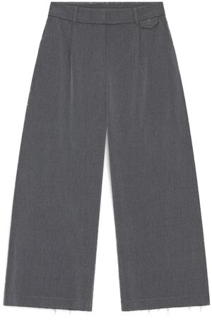 Raw Hem Suit Pants